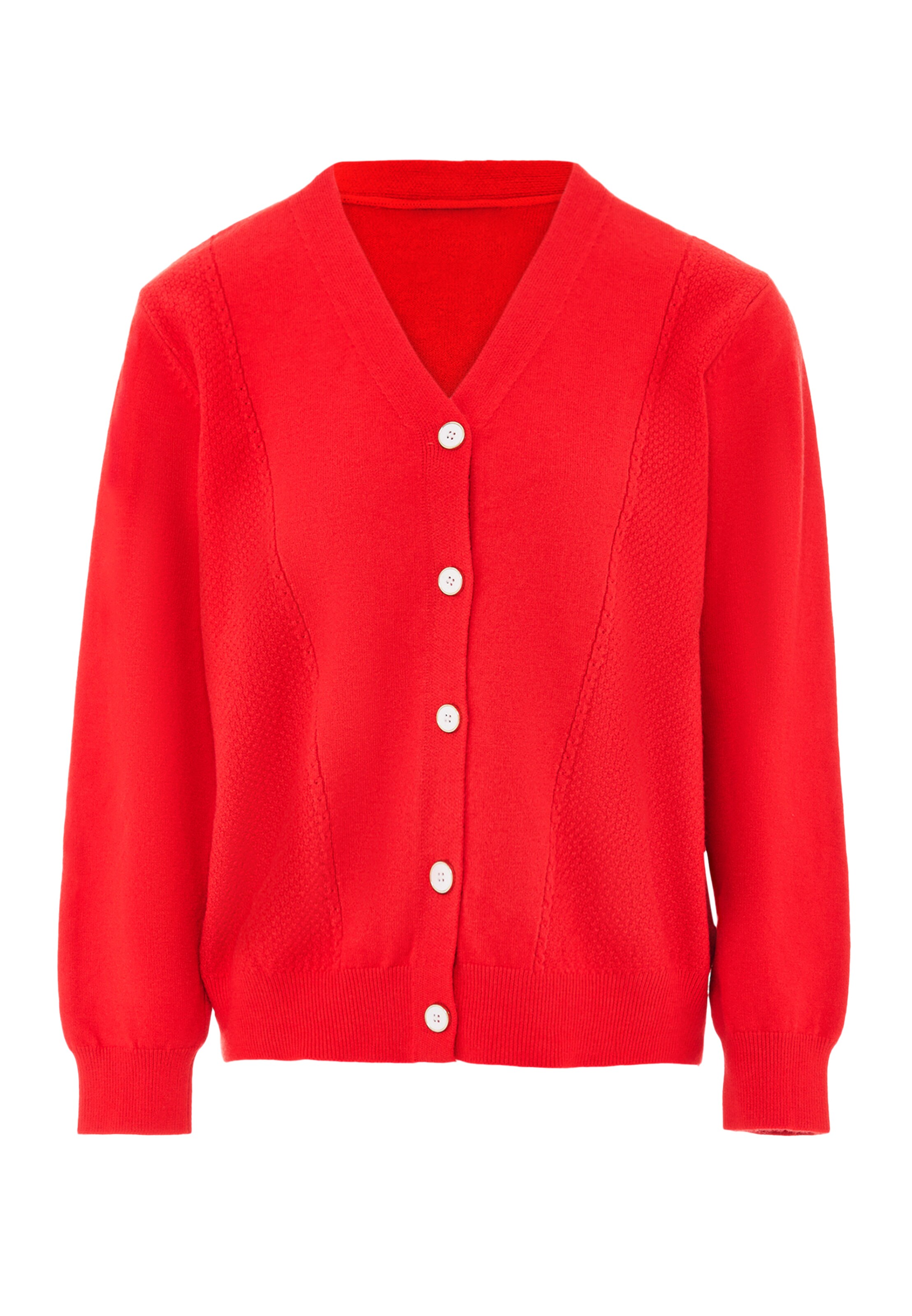 SANIKA - Casaco de malha em vermelho: frente