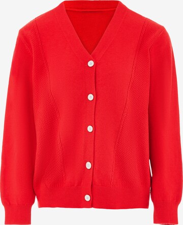 SANIKA Knit Cardigan in Red: front