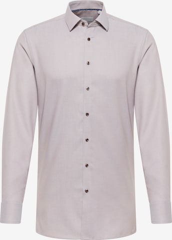 ETERNA Slim fit Zakelijk overhemd in Beige: voorkant