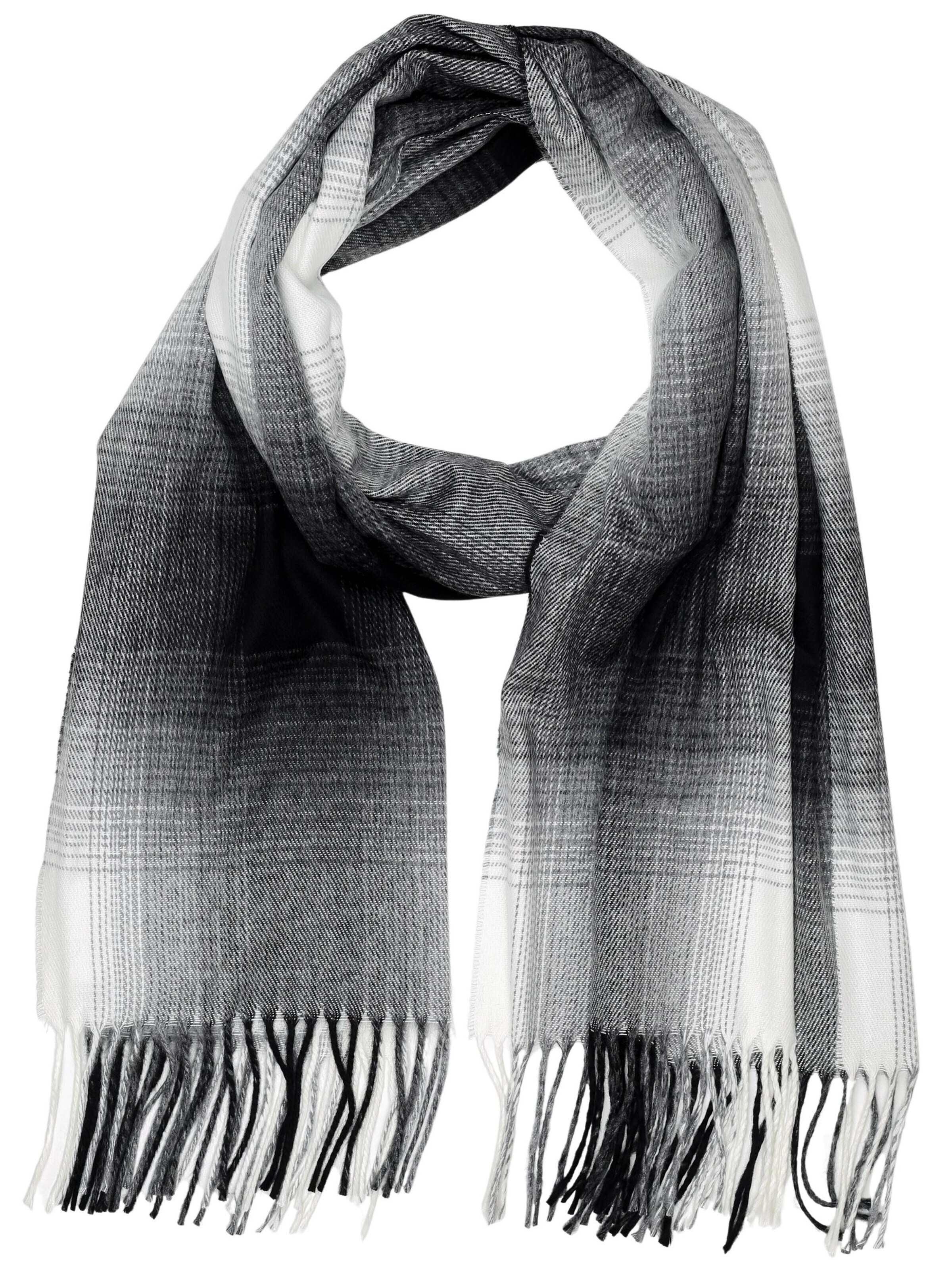 COLLEZIONE ALESSANDRO Scarf 'Manchester' in Black: front