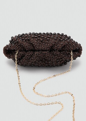 MANGO Clutch 'Puglia' in Brown