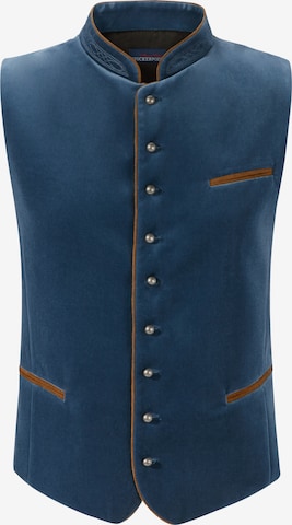 STOCKERPOINT Traditional Vest 'Ricardo' in Blue: front