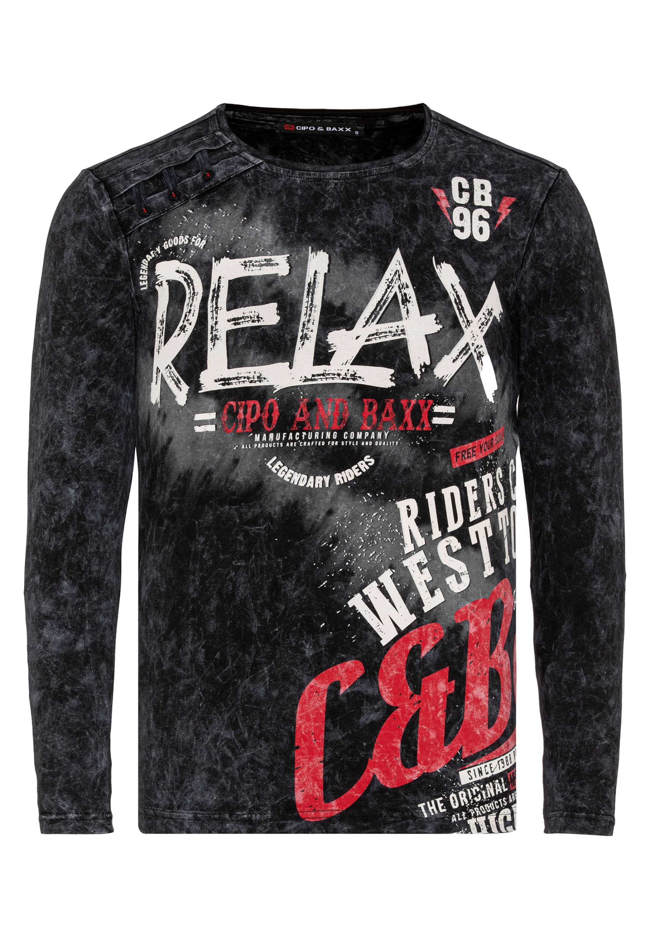 CIPO & BAXX Shirt in Black: front