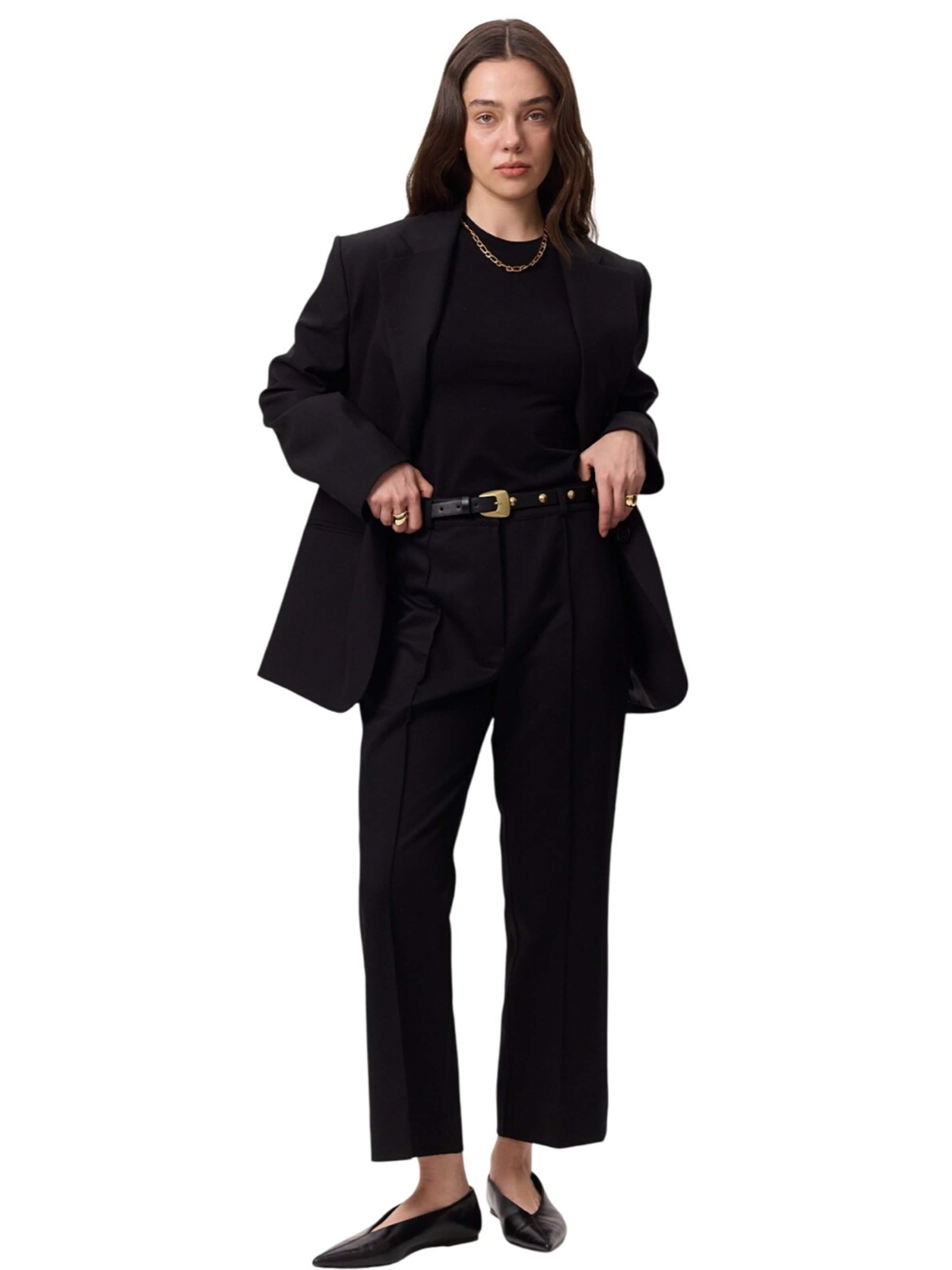 MANUKA Trousers in Black: front