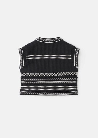 MANGO KIDS Weste 'Jasmine' in Schwarz