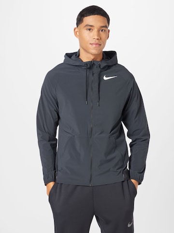 NIKE Sports jacket 'Flex Vent Max' in Black: front