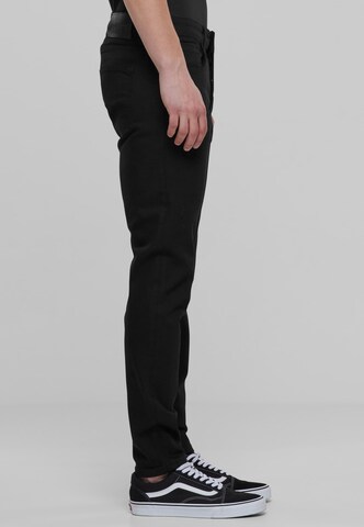 2Y Premium Tapered Jeans in Schwarz