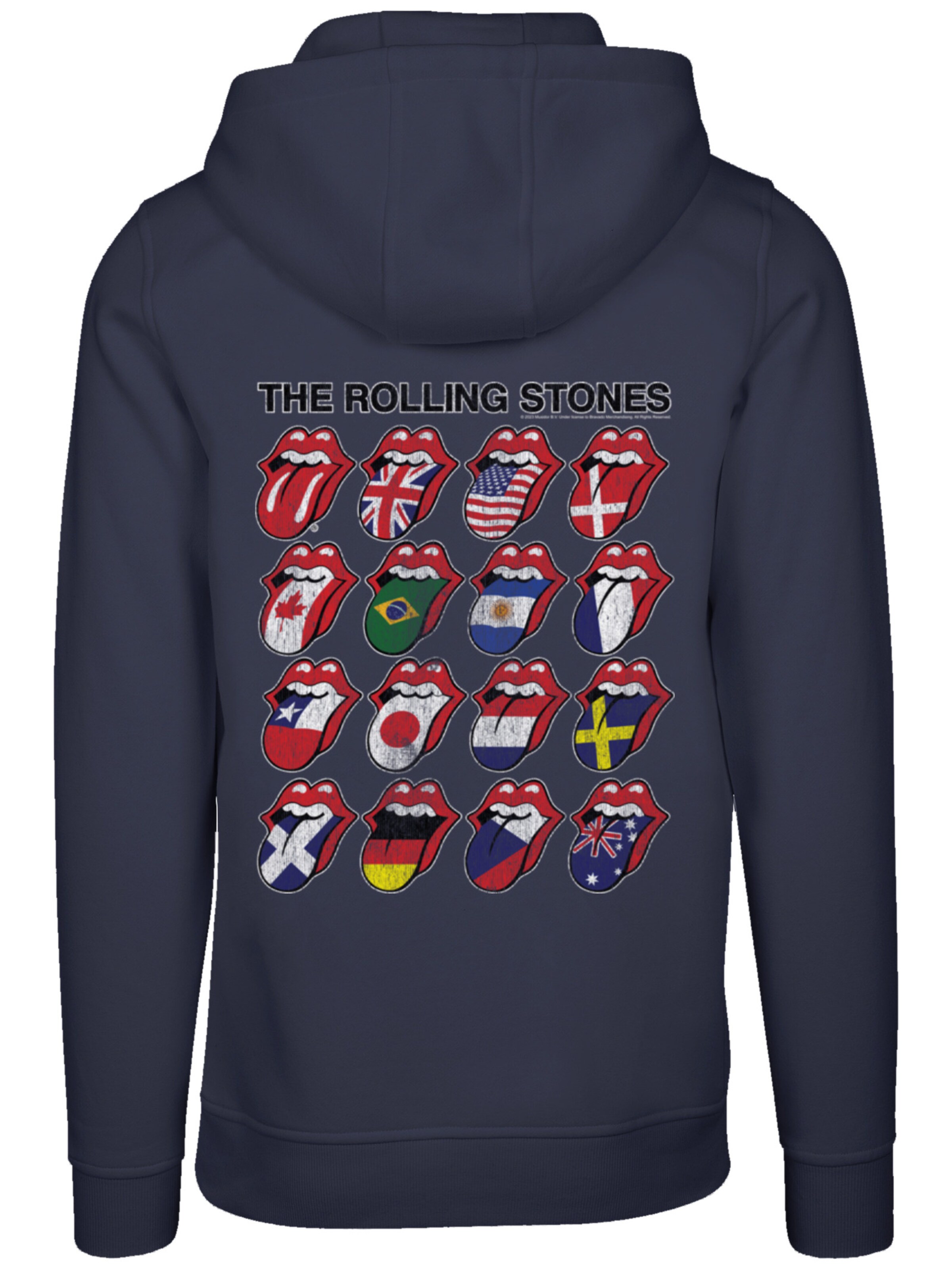 Sweat-shirt 'The Rolling Stones Voodoo Lounge Tongues' F4NT4STIC en bleu