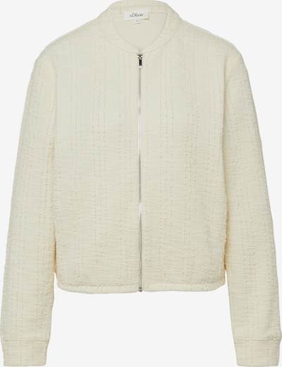 s.Oliver Sweatshirt Jacke in S in hellbeige, Produktansicht