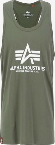 ALPHA INDUSTRIES Футболка в Зеленый: спереди