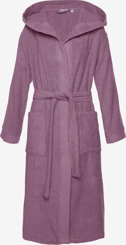 andas Long Bathrobe in Purple: front