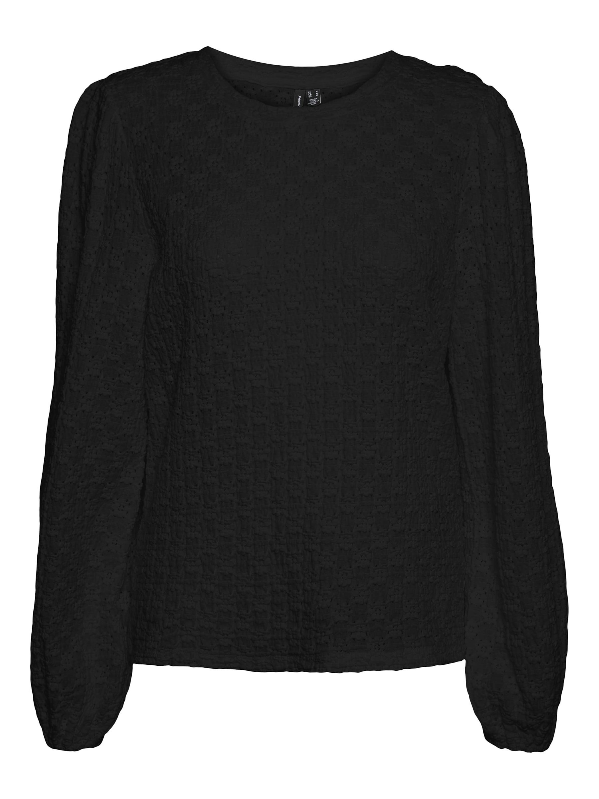 Chemisier 'FLOWER' VERO MODA en noir : devant