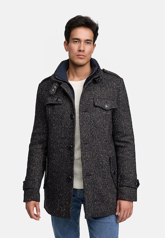 INDICODE JEANS Between-seasons coat 'Brandon' in Grey: front