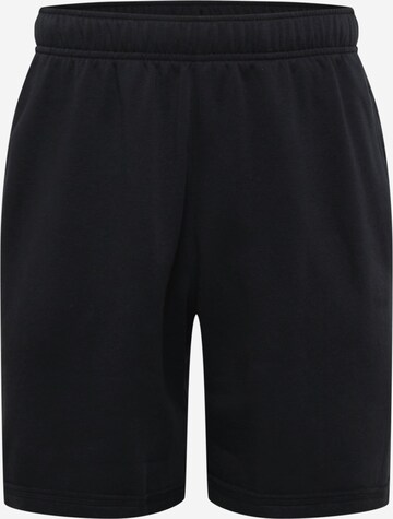 NIKE Regular Workout Pants in Black: front