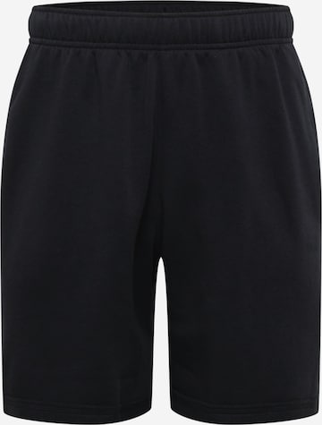 NIKE Regular Workout Pants in Black: front