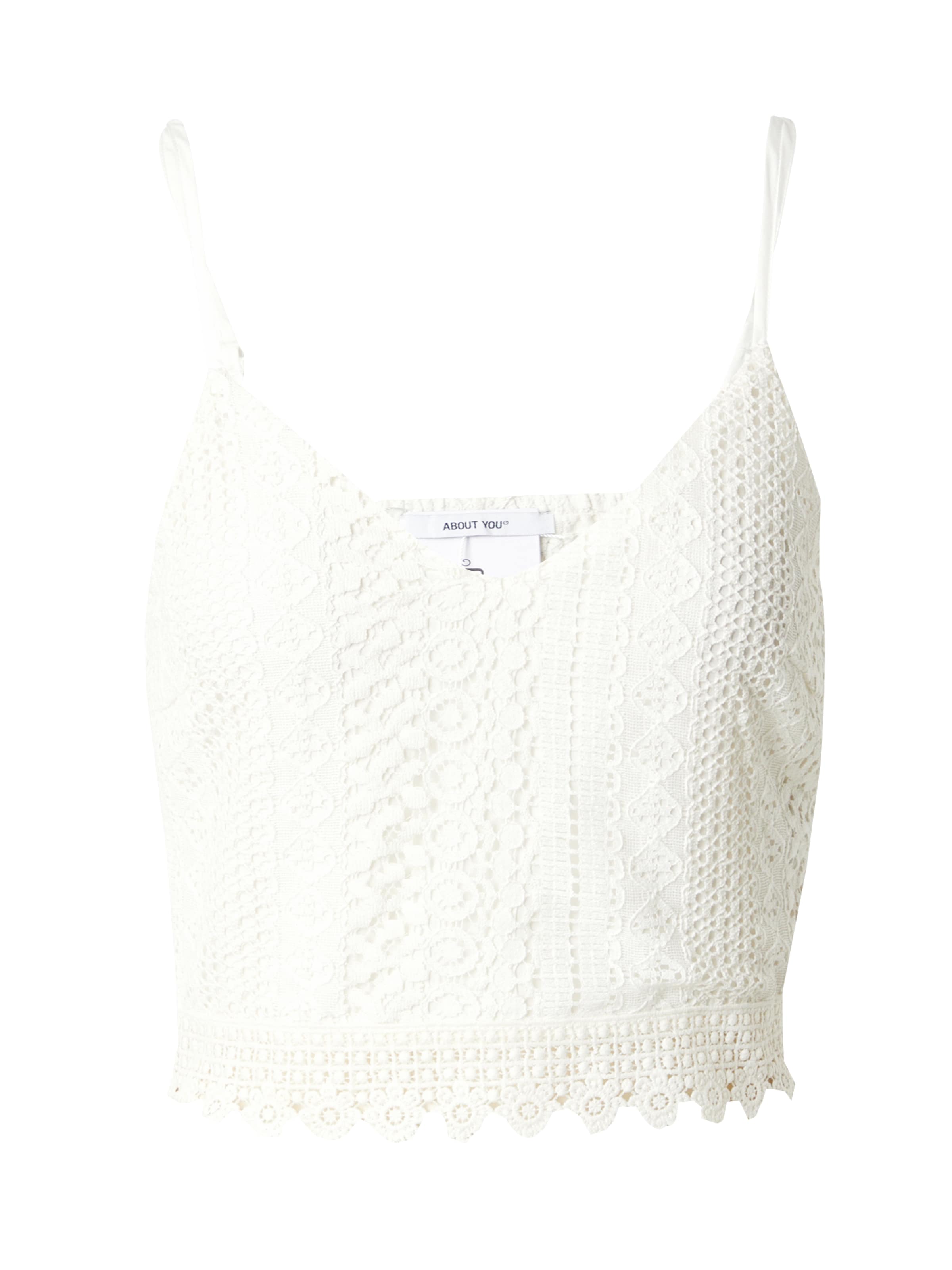 ABOUT YOU Top 'Salma' – bílá: přední strana