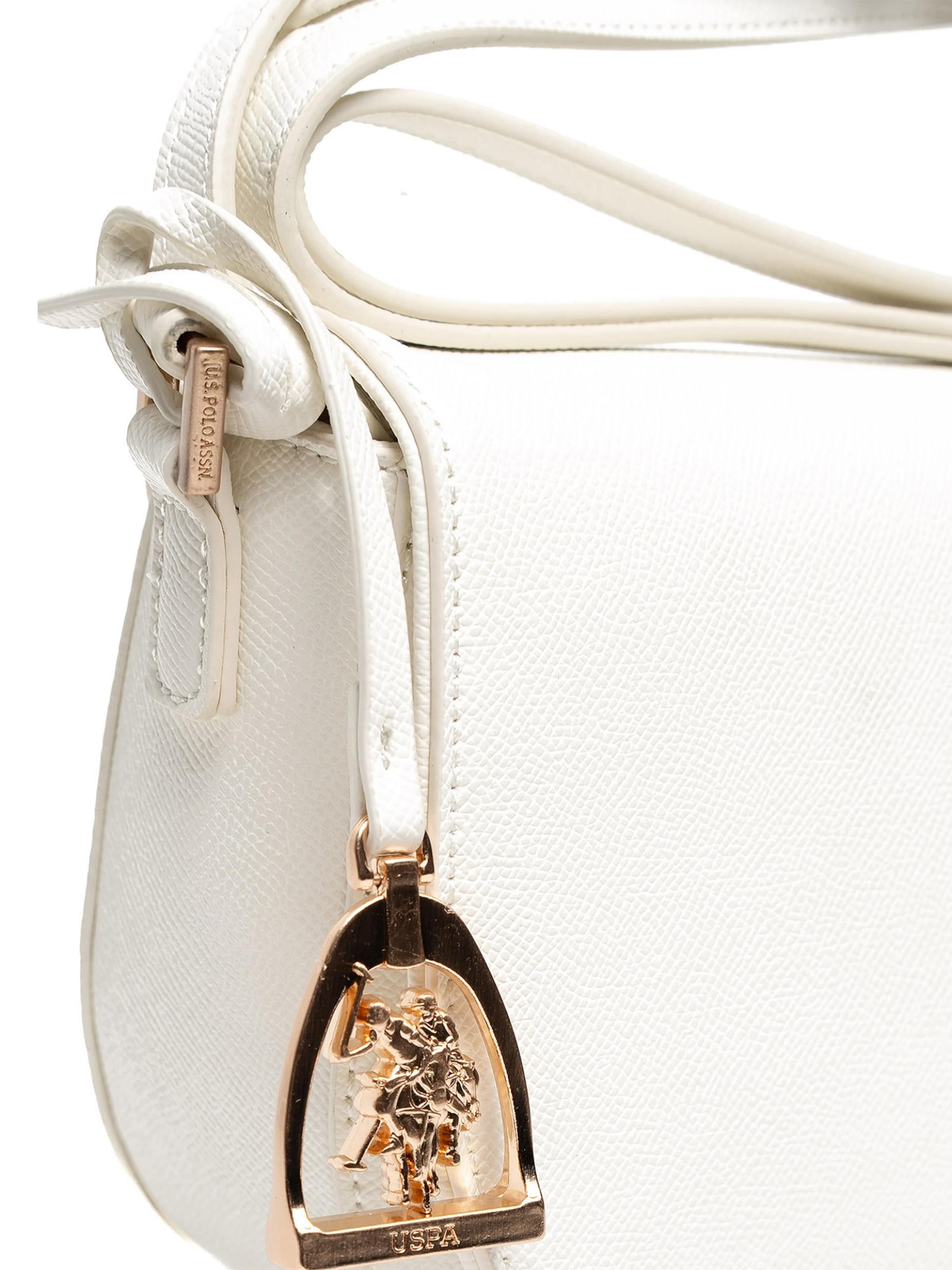 U.S. POLO ASSN. Schoudertas 'Jones' in Wit