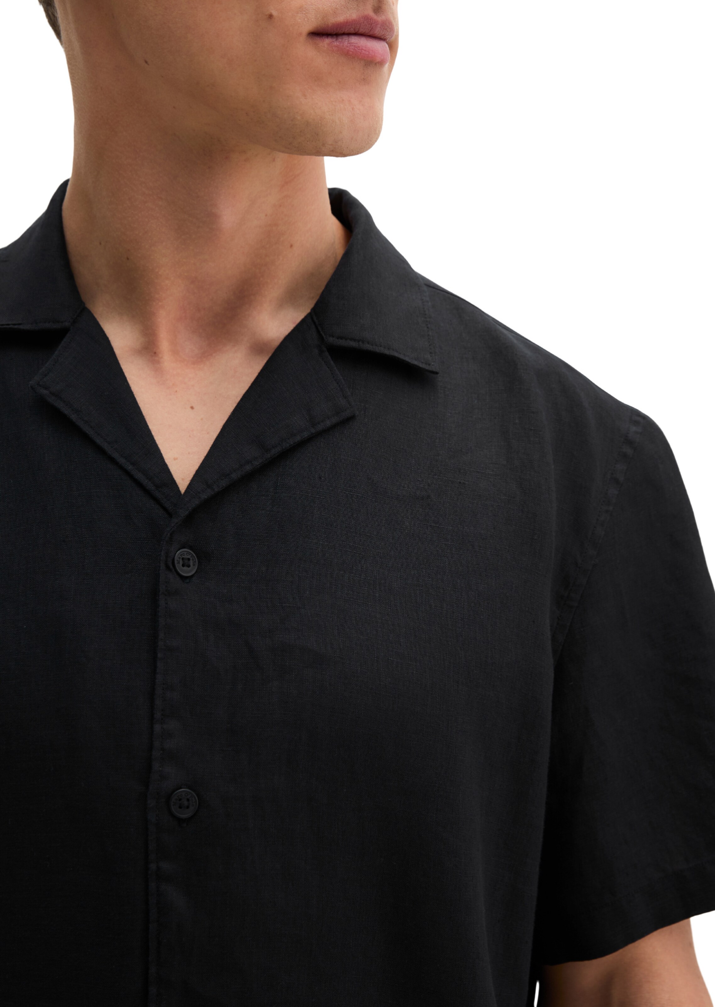 Marc O'Polo Regular fit Button Up Shirt in Black