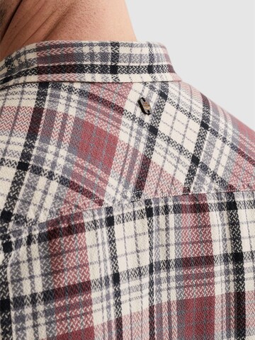PME Legend Regular fit Skjorta 'Shirt with allover check pattern' i röd