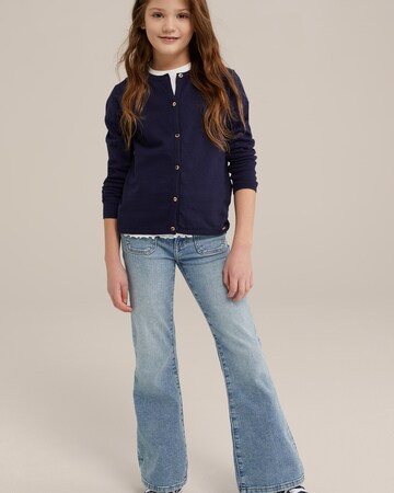 WE Fashion Strickjacke in Blau