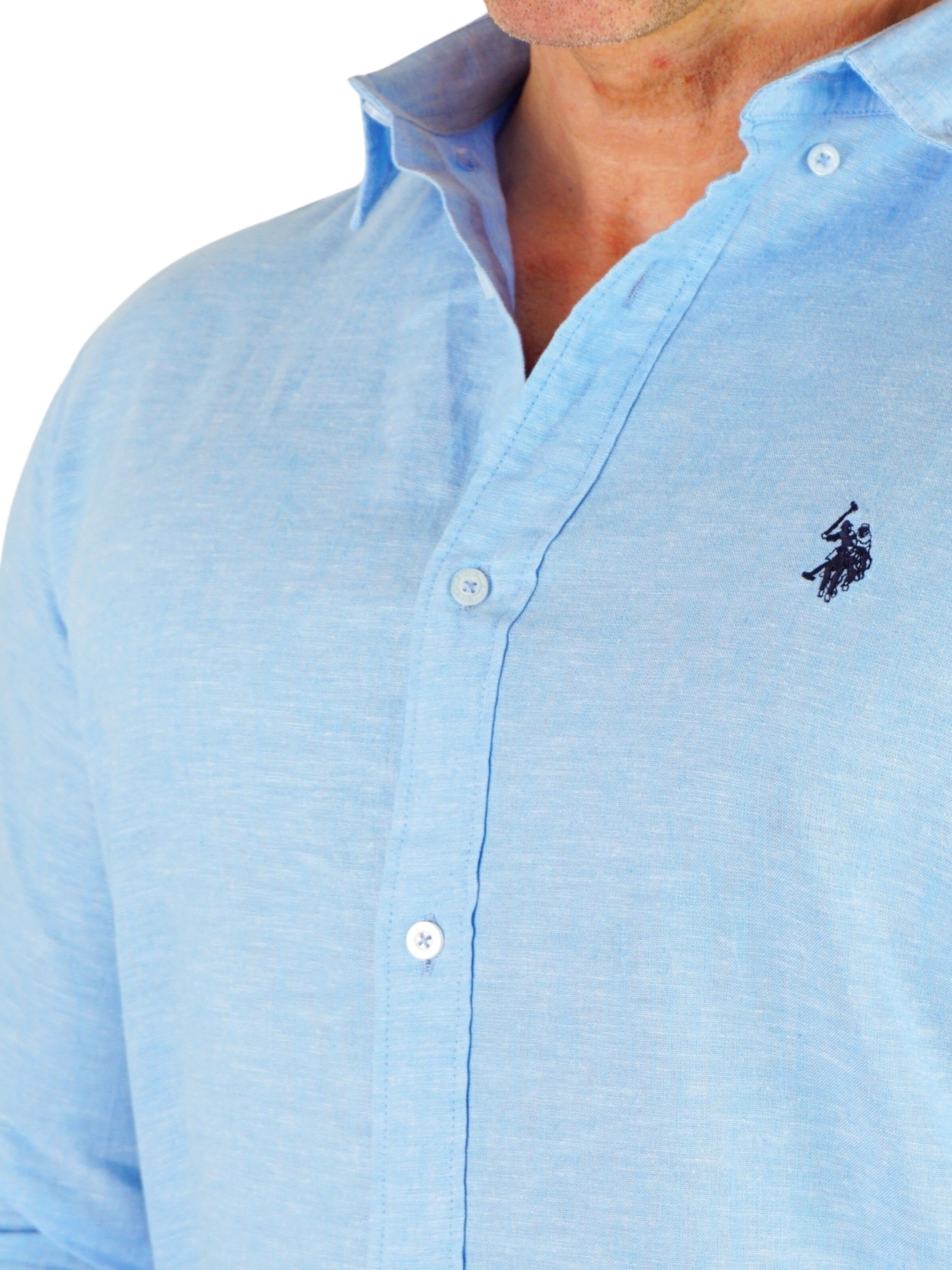 U.S. POLO ASSN. Regular Fit Skjorte i blå