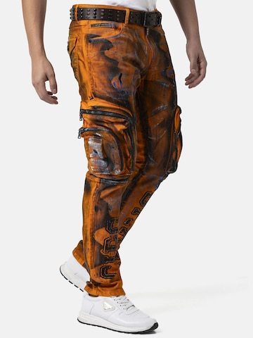 CIPO & BAXX Regular Jeanshose 'CD902' in Straight Fit in Orange