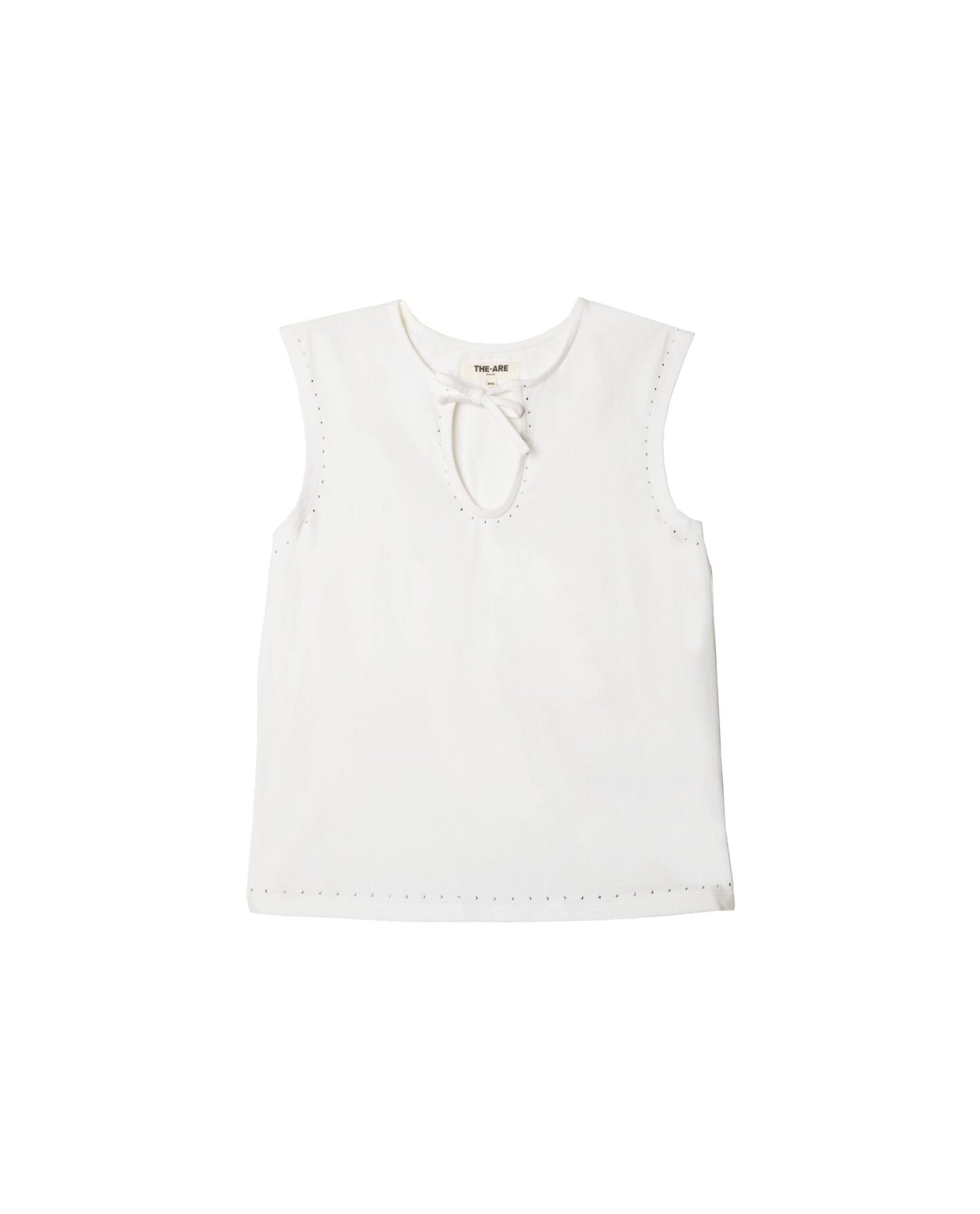 THE-ARE - Top en blanco: frente