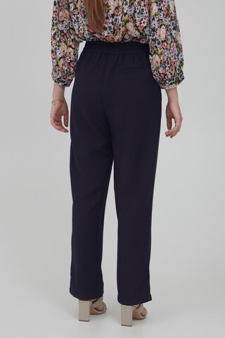 ICHI Loosefit Bandplooibroek 'IXLUXA' in Blauw