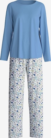 CALIDA Pyjama 'Cotton Special' in Blau: Vorderseite