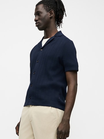 BOSS Gebreid vest 'C-Neri' in Blauw