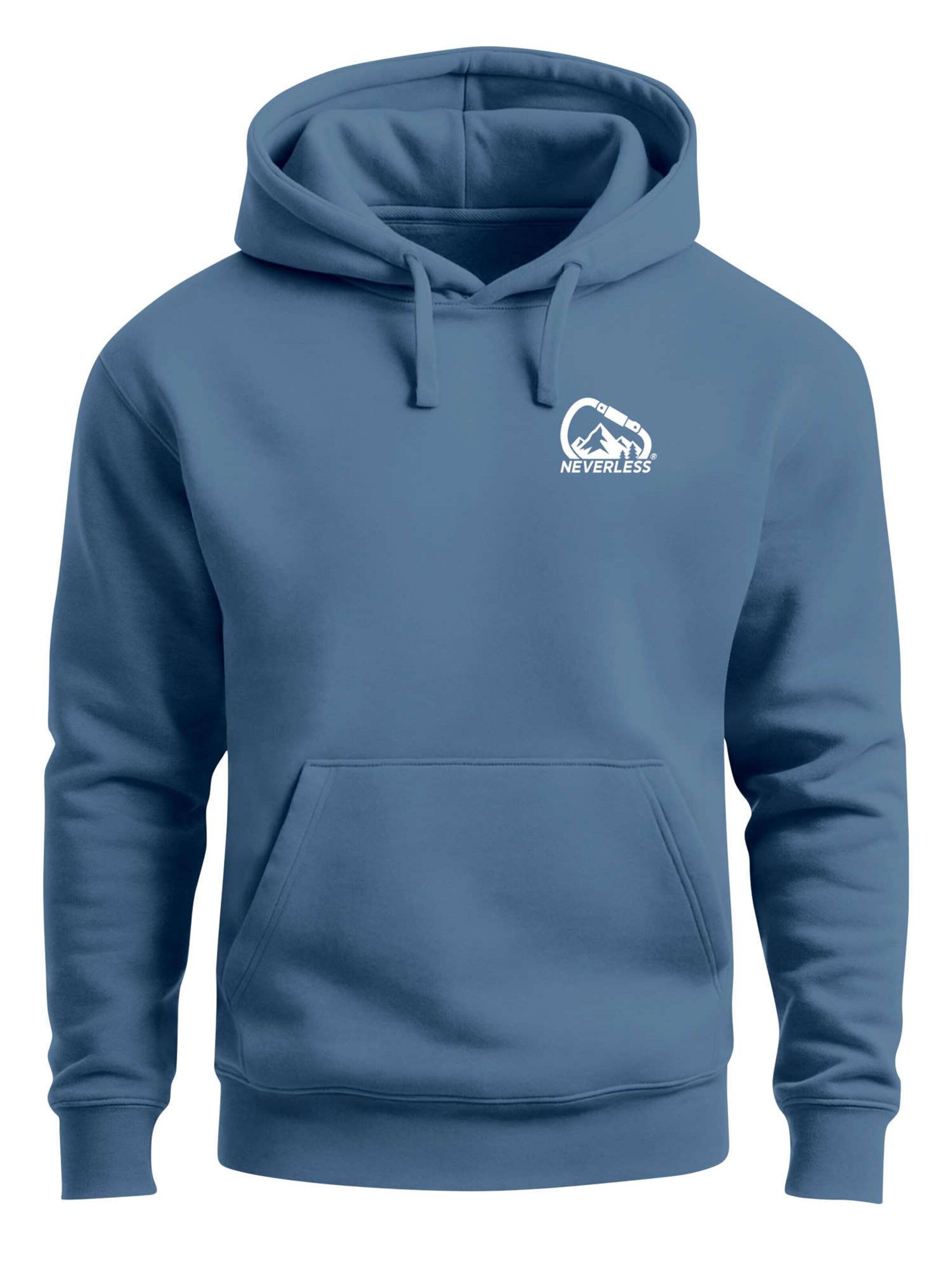 Neverless Sweatshirt 'Climbing Mountain' in Blue: front