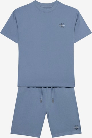 Calvin Klein Kids Set 'CALVIN KLEIN JEANS kids 2PC KNIT SHORT SET Completi' in Blue: front