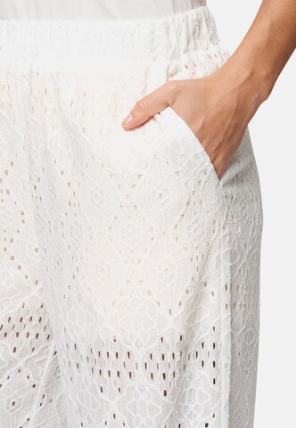 Wide leg Pantaloni di zero in bianco