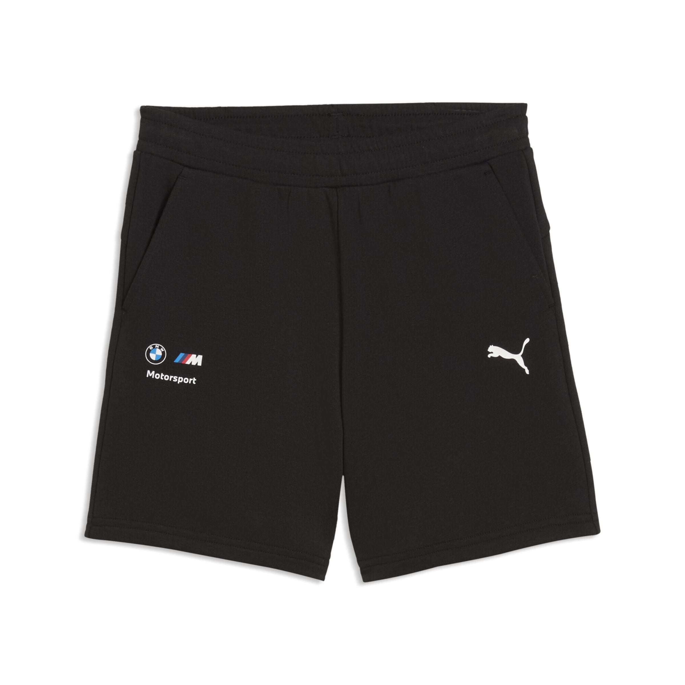 PUMA Loosefit Sportshorts 'BMW M Motorsport Essentials' in Schwarz: Vorderseite