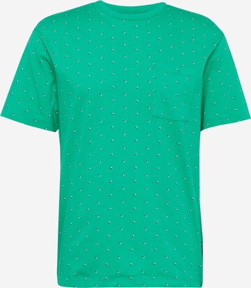 T-Shirt TOM TAILOR DENIM en vert : devant