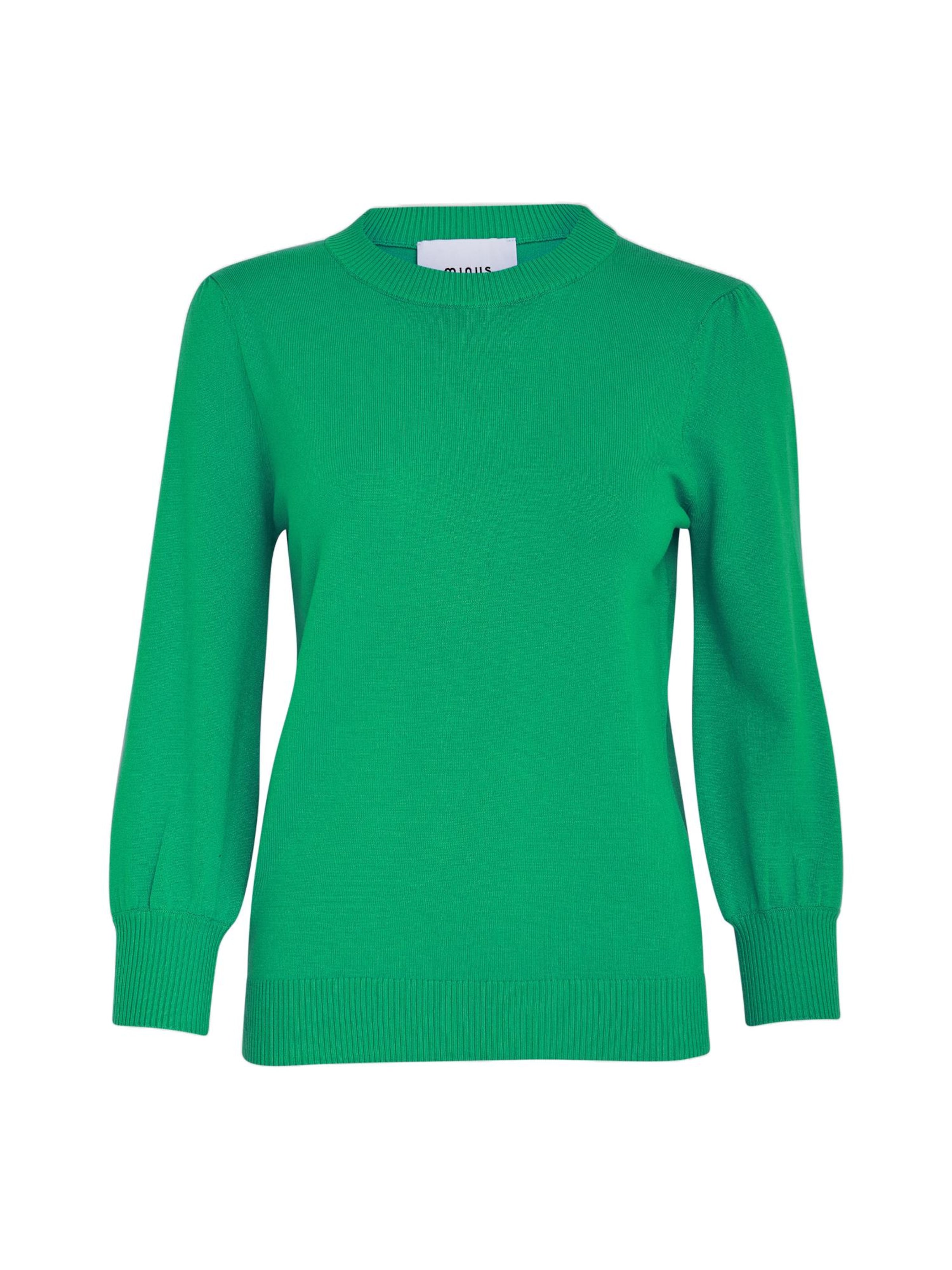 minus Pullover 'Mersin' in Grün: Vorderseite