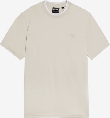 T-Shirt 'Tipped Superfine' Lyle & Scott en beige : devant