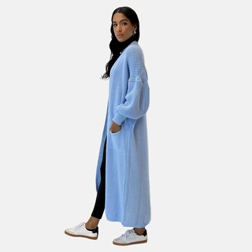 Elara Gebreide mantel in Blauw