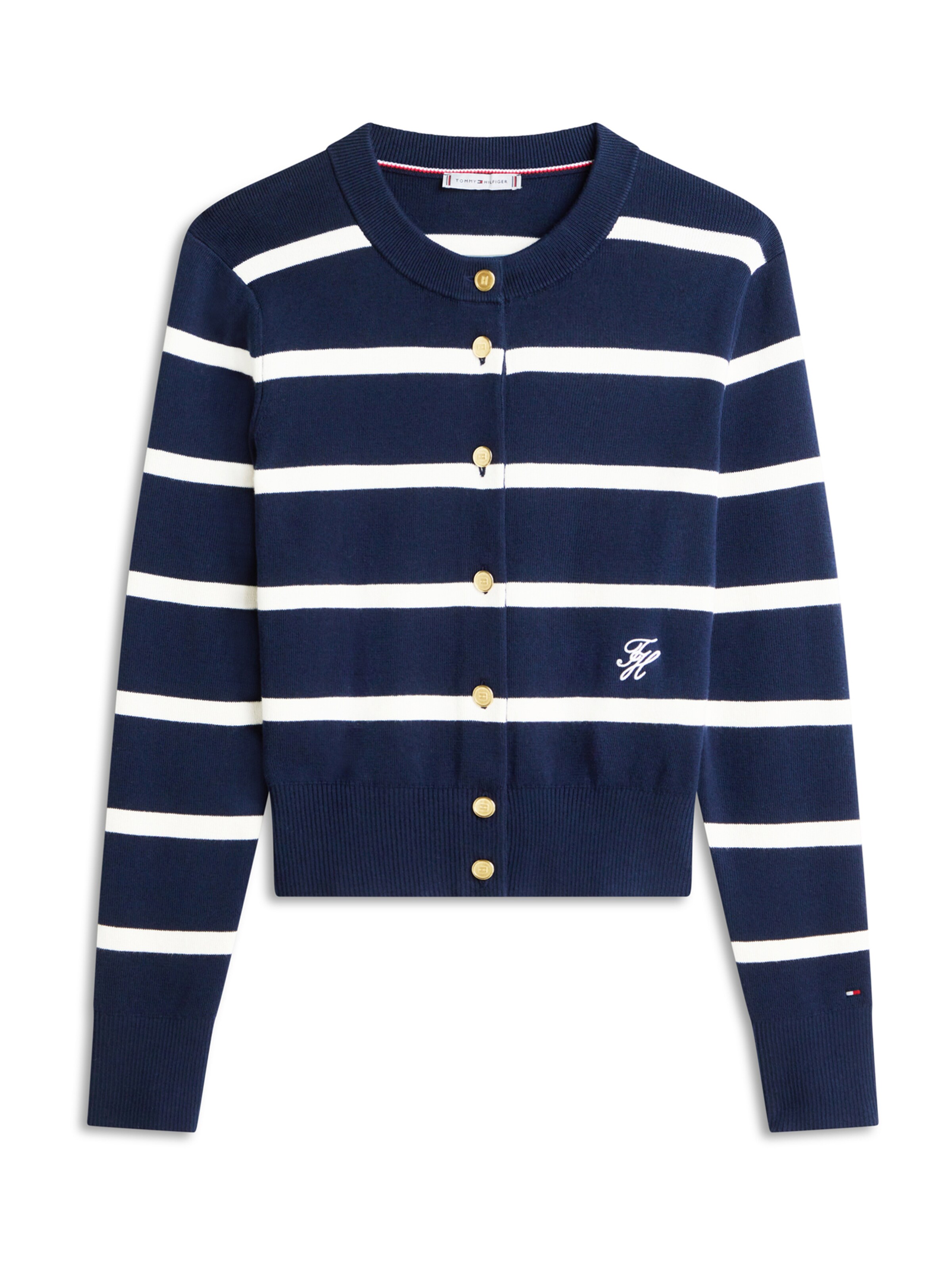 TOMMY HILFIGER Knit cardigan in Blue: front