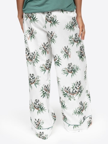 Pantalon de pyjama 'Kallie' Cyberjammies en blanc