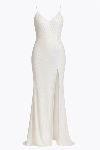 Ombre Avondjurk 'LA-OM-DLR108' in Beige: voorkant