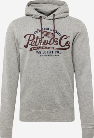 Petrol Industries Sweatshirt in Grijs: voorkant