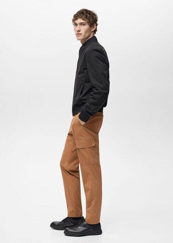 MANGO MAN Regular Hose 'Ozen' in Braun