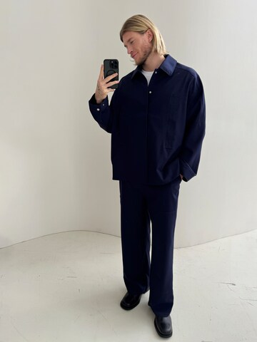 KARIA by Loris Karius Wide leg Trousers in Blue