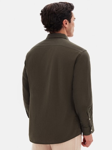 D’S Damat Regular fit Overhemd in Groen