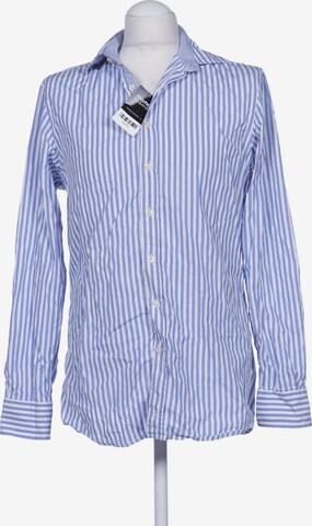 Hackett London Button Up Shirt in M in Blue: front