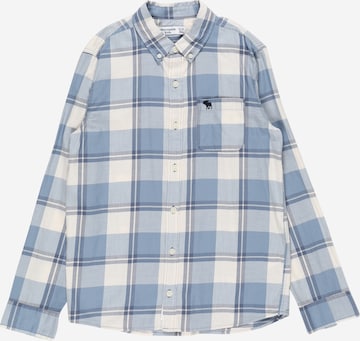 Abercrombie & Fitch Overhemd in Blauw: voorkant