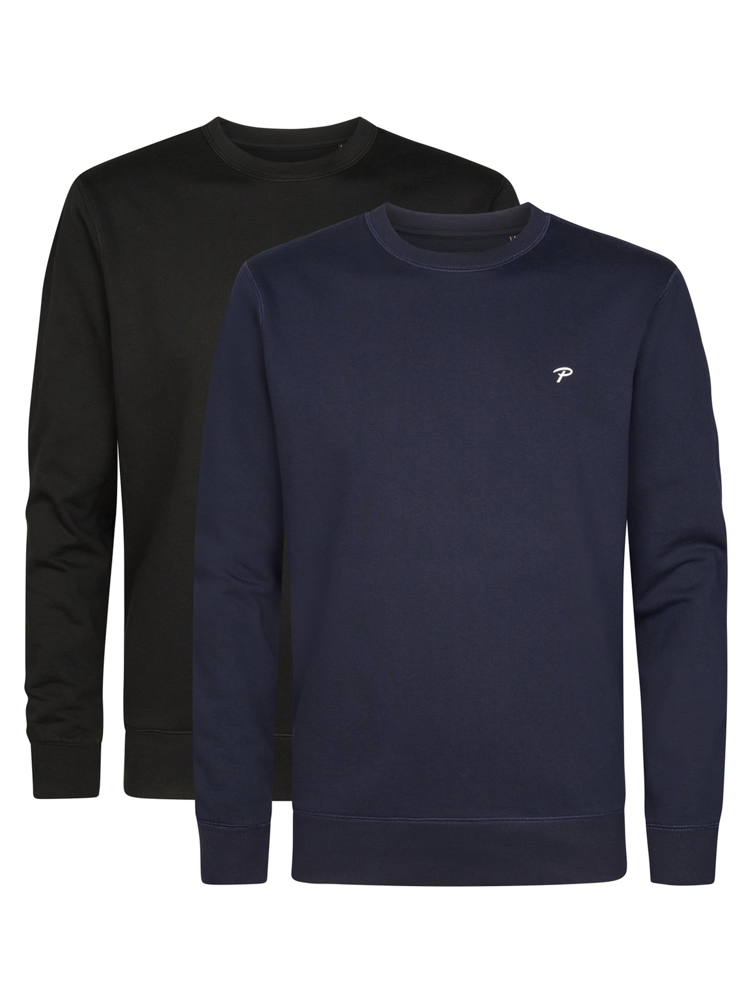 Petrol Industries Kampsun 'Des Moines.', värv sinine: eest vaates