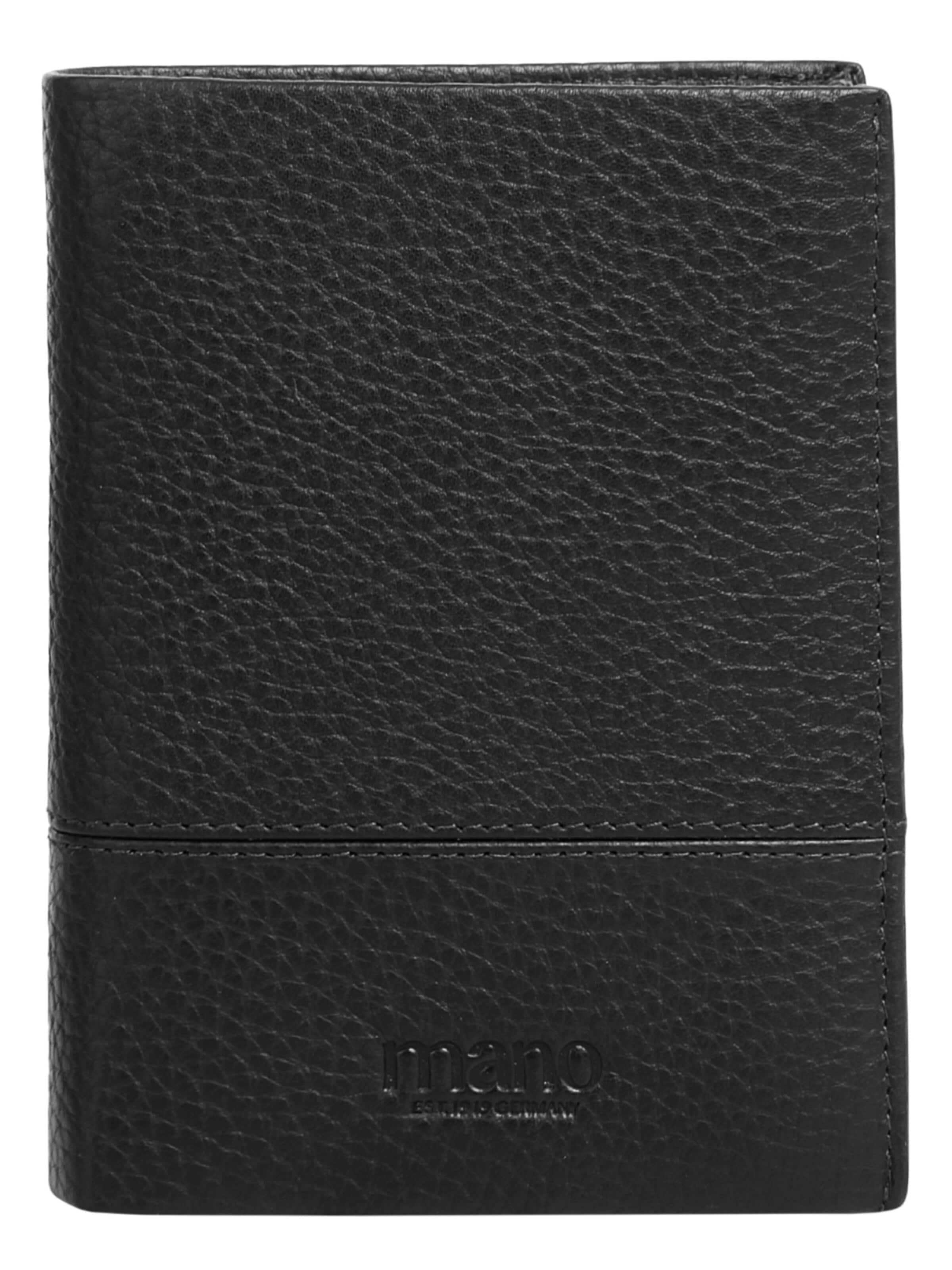 mano Wallet in Black: front