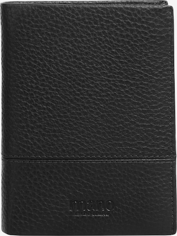 mano Wallet in Black: front